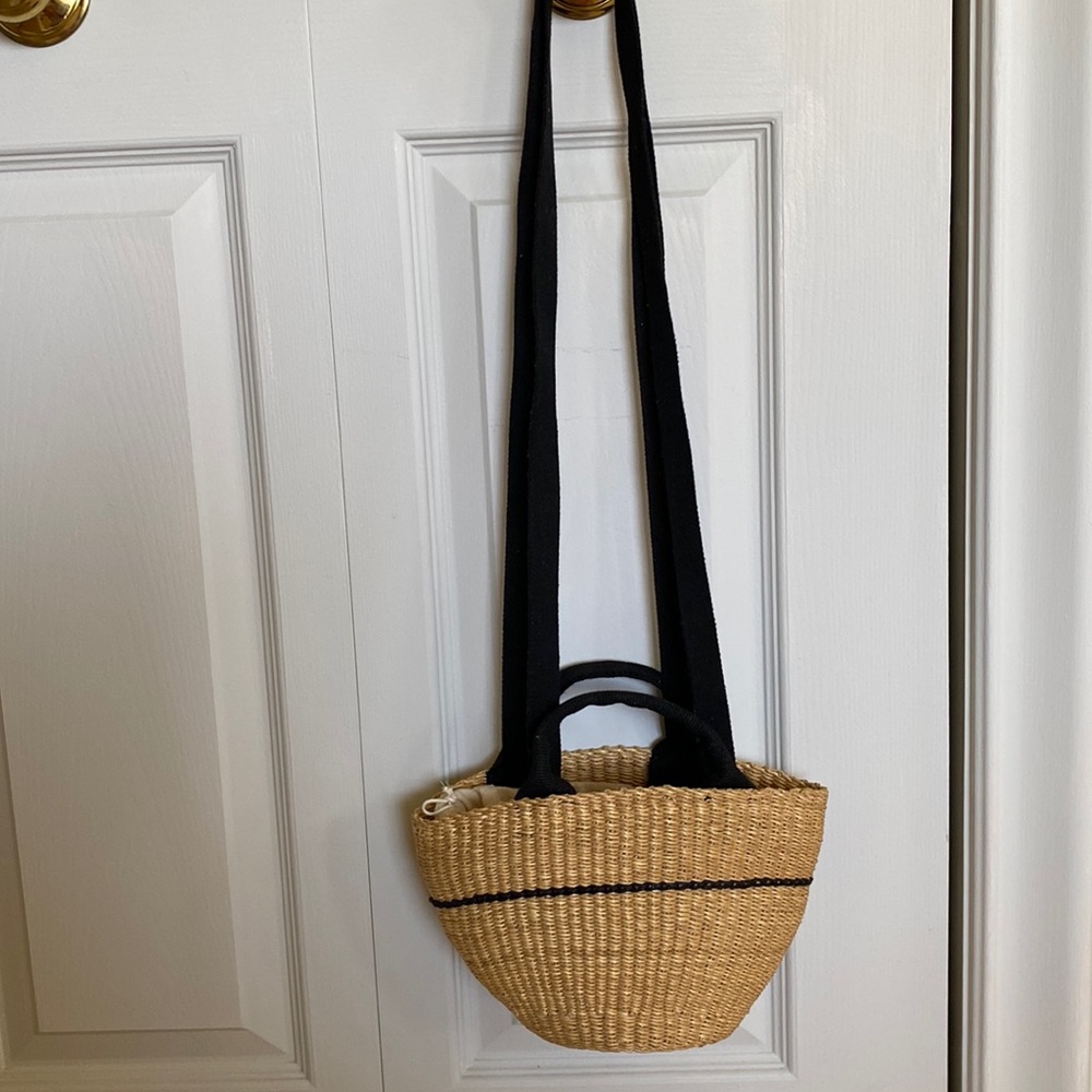 Muun Elisa straw mini tote shoulder bag